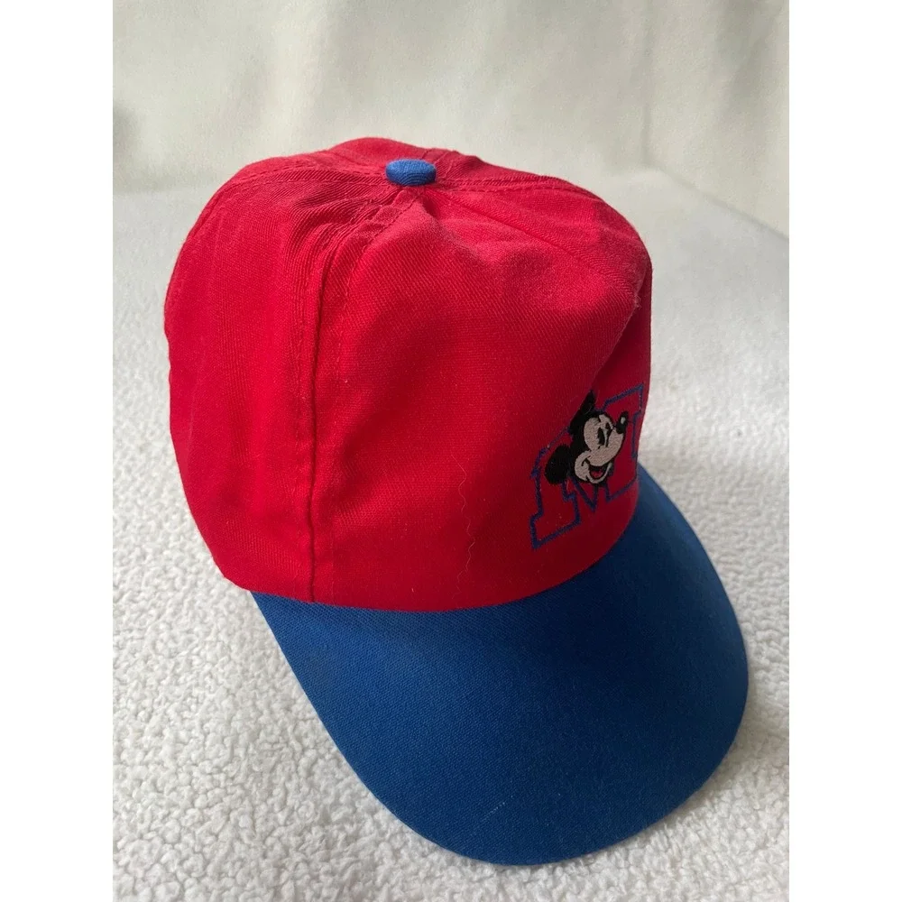 Disney Kids Mickey Mouse Red Crown Blue Bill Baseball Cap